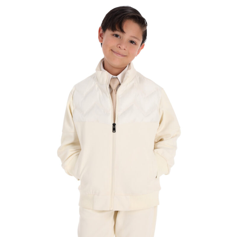 Conjunto de Niño (Chamarra y Pantalon) Albania Hueso