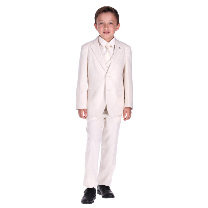 Traje ELITE Niño SEUL lino hueso